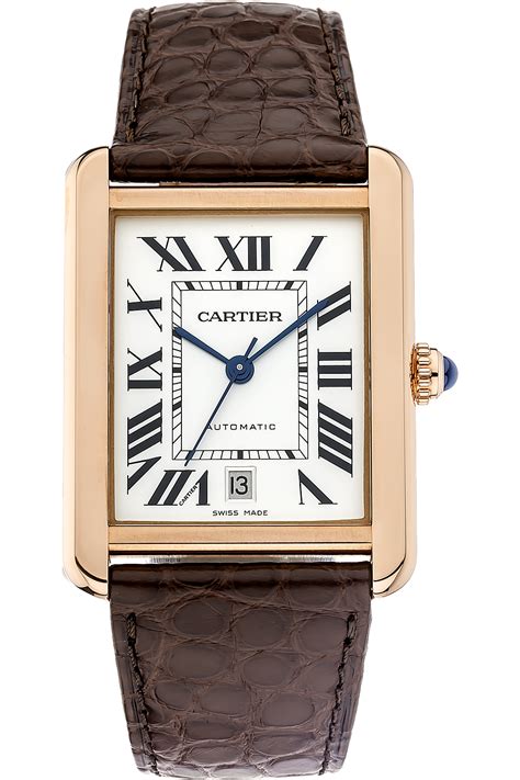 cartier xl tank|cartier tank watch pre owned.